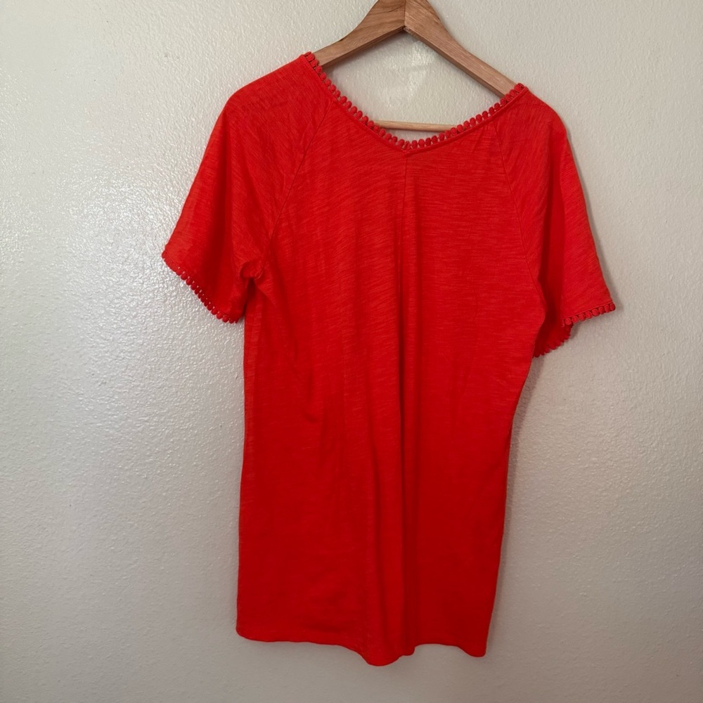 ❇️Lands' End Bright Red Short Sleeve Tee 2 for $22 ❇️ - Picture 2 of 4
